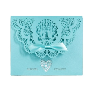 การ์ดเชิญงานแต่งงานรูปนกเลิฟเบิร์ดแบบตัดเลเซอร์ และการ์ดเชิญวันเกิดแบบตัดเลเซอร์ตามสั่ง - Product Image 1