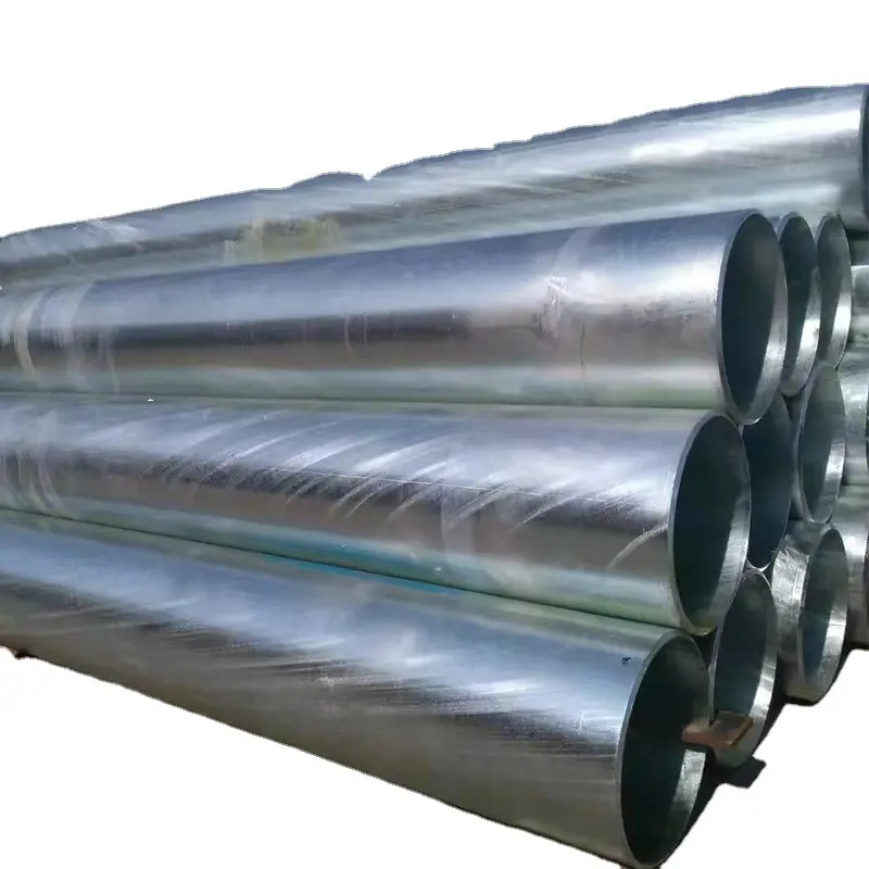MS çelik ERW karbon ASTM A53 galvanizli demir boru kaynaklı Sch40 çelik boru yapı malzemesi fiyat için