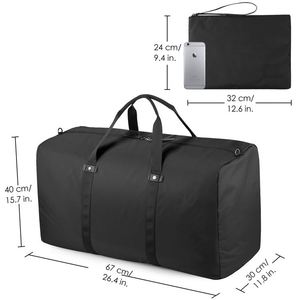 Bolsa de Viaje de Poliéster Ligera y Personalizable, Diseño Fácil de Plegar, Construcción Duradera, Cierre de Cremallera, Portátil para Todos los Viajes - Product Image 3