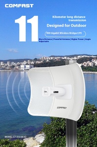 Comfast CF-E319A V2 กำลังส่งสูง 5.8g สำหรับการตรวจสอบระยะไกล 11 กม. ความเร็วสูง CPE Bridge 900m เสาอากาศสื่อสารจากผู้ผลิต 562 5.8g - Product Image 2