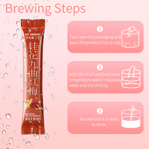 Trà đen mận đỏ có hương vị mạnh mẽ dễ pha bột trà với Osmanthus jiuqu - Product Image 5