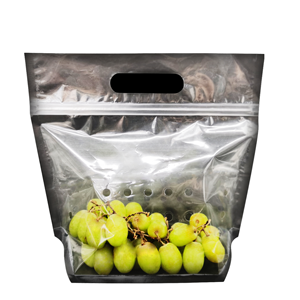 Sacs de conservation alimentaire anti-buée en plastique de qualité alimentaire imprimés sur mesure, réutilisables, pour fruits frais, raisins, citrons, laitues - Product Image 1
