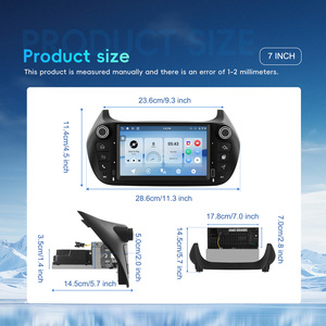 Podofo pour FIAT Fiorino 2008-2016 Autoradio Android 4+64G 1080P Écran Incell Carplay/Android Auto <span class=keywords><strong>sans</strong></span> fil GPS WiFi OEM ODM - Product Image 5