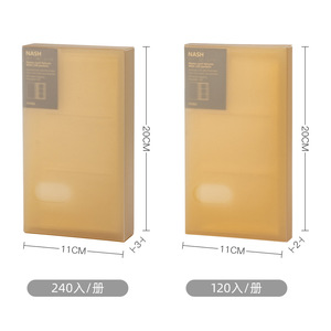 Nash Business Card <b>Holder</b> 20x11cm 240 Capacity Plastic Storage Album For Cards And Notes - Product Image 1