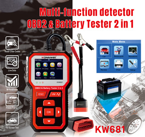 Thiết Bị Điện Tử Tự Động Máy Quét Chẩn Đoán Lỗi EOBD KONNWEI KW681 <span class=keywords><strong>OBD2</strong></span> Với Máy Kiểm Tra Ắc Quy Xe CCA - Product Image 4