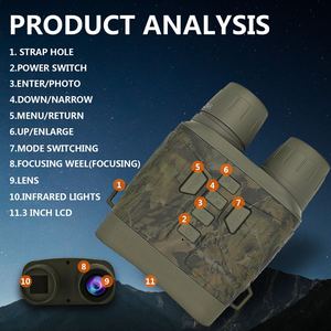 Jumelles de vision nocturne NV4000 avec capteur CMOS 10-20MP, portables pour la chasse et le camping en extérieur - Product Image 4
