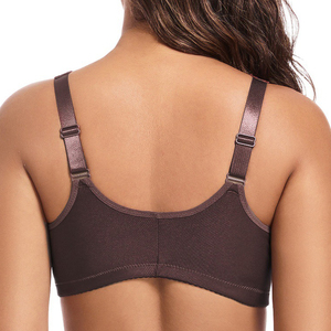 Ladymate ODM/OEM mujer encaje Floral Sexy Underwire cierre frontal sujetadores cobertura completa minimizador sujetadores de talla grande para mujer - Product Image 6