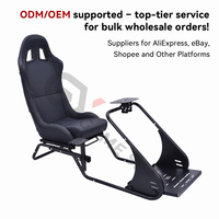 GY076 Cockpit de Simulateur de Mouvement Professionnel en Acier pour Voitures de Course de Simulation, Thrustmaster TX, G27, G29, Playstation 2 3, Wii, PXN