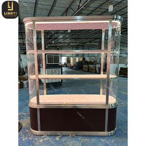 High-end Boutique Showcase with LED <b>Light</b> Cabinet Handbag Purse Display for Shop Interior Design <b>Fitting</b> - Product Image 4