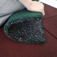Tapis de sol en caoutchouc EPDM anti-bruit, antidérapant et absorbant les chocs pour gymnases, parcs, maternelles et espaces extérieurs