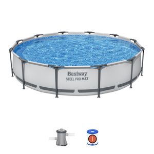 <span class=keywords><strong>Bestway</strong></span> 561GFE/56417 Piscines d'arrière-cour Ensemble de <span class=keywords><strong>piscine</strong></span> hors sol à cadre rond en acier <span class=keywords><strong>Pro</strong></span> MAX 3.66 m X 76 cm - Product Image 2