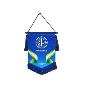 Stili di Design multipli di alta qualità a buon mercato grandi dimensioni a doppia faccia Mini bandiera gagliardetti stampati triangolo appeso decorazioni per la casa bandiere