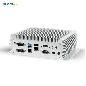 Mini <span class=keywords><strong>PC</strong></span> industriel sans ventilateur Sharerdp OEM Intel Core I3 I5 I7 6200U 4200U 4500U 5200U 7200U 8130U 8250U 6COM - Product Image 1