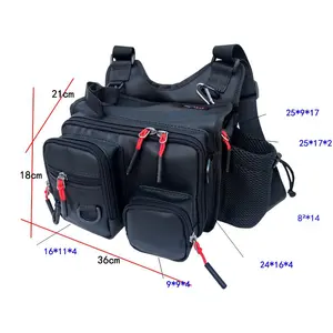 Factory Direct Fishing Sling Rucksack taktische Tasche für Angel köder, Angelruten, Angel rollen usw.