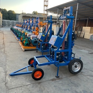 200m sâu thủy lực quay Micro nước giếng khoan Giàn Khoan nhỏ cầm tay 30HP động cơ diesel Máy khoan giếng nước - Product Image 6