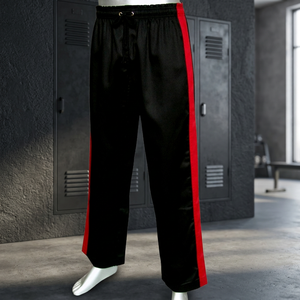 Pantalon de jogging CVC hiver 8oz uni avec taille élastique et 2 œillets, tissu durable unisexe pour l'entraînement et les loisirs - Product Image 3