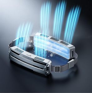 Rechargeable Portable <b>Mini</b> Outdoor Car Hanging Neck Wearable Waist <b>Fan</b> <b>USB</b> 5000mAh Three-Speed Plastic Household RV English - Product Image 1