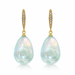 Orecchini a Perno Ovali Vintage a Goccia per Donne, Accessori per Orecchie Semplici e alla Moda per Uso Quotidiano - Product Image 1