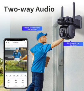 Eu 4G Ubox Dual-Lens Bewegingsdetectie Automatische Tracking Ptz Full-Color Tweeweg Audio Netwerkbeveiligingscamera Op Zonne-Energie - Product Image 4