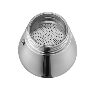 Cafetera <span class=keywords><strong>moka</strong></span> de acero inoxidable, 6 tazas, adecuada para todas las placas, con un diseño atractivo - Product Image 4