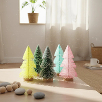 SANWEI Fabrik Mini-Weihnachtsbaum Schreibtisch-Ornament Tisch-Miniatur-Weihnachtsbaum 	 Festlicher Mini-Kiefer Schreibtisch-Akzent