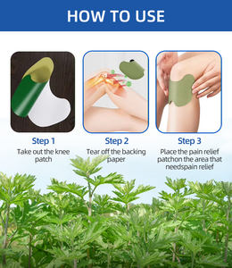 Produk perawatan kesehatan desain baru populer bahan Herbal Wormwood Patch nyeri sendi lutut - Product Image 3