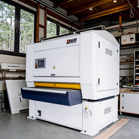 Ponceuse verticale à tête unique haute précision pour la finition de la laque, avec moteur et roulement, pour la production de bois et de MDF