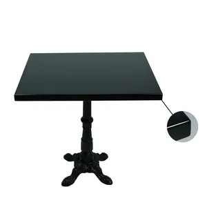 Schwarze Farbe Massivbuchenholz Couchtisch Tischplatte Restaurantmöbel Schreibtischplatte