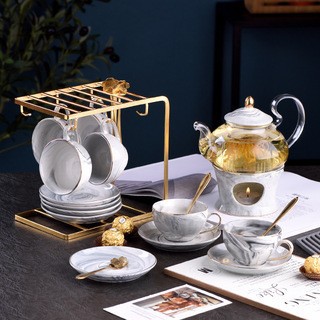 6 tasse et soucoupe pot gris