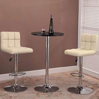 Chaise de salon de coiffure moderne pivotante à 360 degrés en cuir PU réglable en hauteur