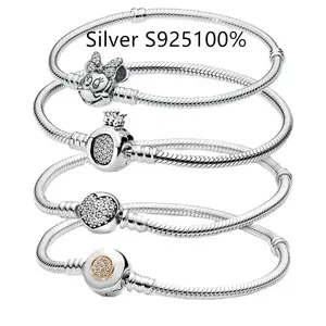 2023 Thailand factory wholesale hot selling S925 sterling silver bracelet suitable for women amulet charm bracelet