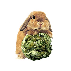 Molares de conejo, Bola de hierba, bola tejida a mano, molares para mascotas, juguetes, conejillos de indias, chinchillas, juguete para masticar, golosinas para conejos - Product Image 1