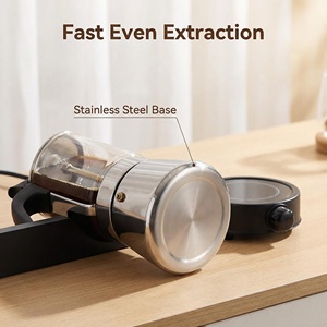 SEECIN AX633 <span class=keywords><strong>Cafetera</strong></span> Moka Moderna de Vidrio, Apta para Alimentos, con Certificación LFGB, de <span class=keywords><strong>3</strong></span>, 6 y 9 <span class=keywords><strong>Tazas</strong></span>, de <span class=keywords><strong>Acero</strong></span> <span class=keywords><strong>Inoxidable</strong></span>, Ecológica, con Tapa - Product Image 2