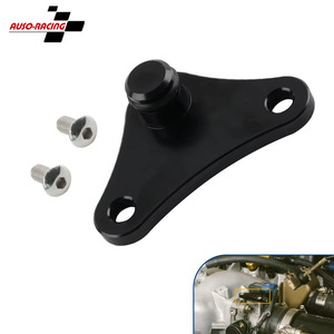 Tapa de puerto de válvula de admisión Auso-Racing K-Series de aleación de aluminio negra para Honda K20 K24 Civic Integra - Product Image 1