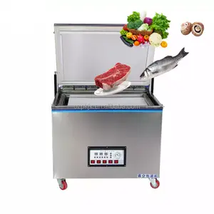 Automatic brick shaped rice vacuum packaging sealing machine for meat seafood sausage