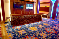 Carrelage de moquette de luxe pour hôtels et salles de jeux, tissé en jacquard Axminster, haute durabilité, ignifuge, lavable