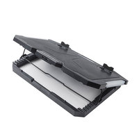 Support de refroidissement pour ordinateur portable S500 RGB avec radiateur à cinq ventilateurs et poteau de réglage d'angle 5V coussin de refroidissement par air
