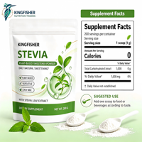 Poudre d'extrait de Stévia en gros, édulcorant naturel à base de plantes, substitut du sucre pour les aliments et les boissons, marque privée, approvisionnement ODM