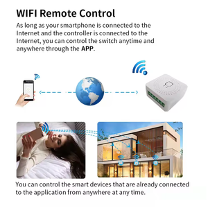 ZigBee มินิสวิตช์ไฟไร้สาย WIFI สมาร์ท DIY สวิตช์ไฟ16A การควบคุมบ้านอัจฉริยะทำงานกับ ewelink smartthings <span class=keywords><strong>Alexa</strong></span> - Product Image 4