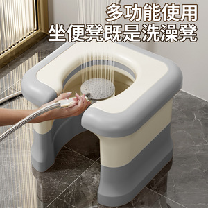 elderly toilet squatting toilet toilet chair pregnant women seat <b>frame</b> squatting pit portable toilet squatting toilet - Product Image 5