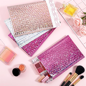 Bolsas de Burbujas de Polietileno Dorado Rosa Grueso, Embalaje Ecológico, Ligero, Impermeable y Resistente a Impactos - Product Image 1