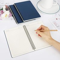 Carnet à spirales relié rigide avec logo personnalisé, ligné, journal de voyage, bloc-notes, carnet de croquis, carnet pour étudiants