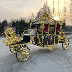 Charrette royale électrique de luxe, chariot à chevaux, transport spécial, charrette de mariage - Product Image 4