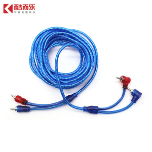 สายสัญญาณเสียง RCA ยี่ห้อ KUERL แบบทองแดงแท้ หัวต่อชาย-ชาย ยาว 5 เมตร สำหรับเครื่องเสียงรถยนต์ หุ้มด้วย PVC - Product Image 3