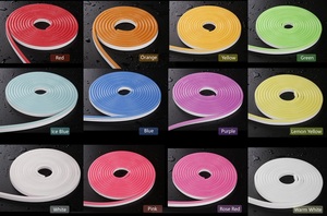 Ev dükkanı olay dekorasyon için esnek LED <span class=keywords><strong>Neon</strong></span> şerit çarpıcı bir atmosfer yaratıcısı ile IP65 değerlendirme 5M uzunluk 1Cm kesme seçeneği - Product Image 2