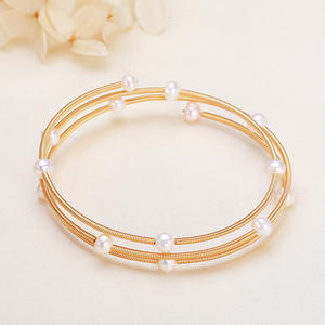 Bracelet en perles d'eau douce de haute qualité, style boutique, ciel étoilé, multi-cercles, élégant, design enroulé multicolore - Product Image 3