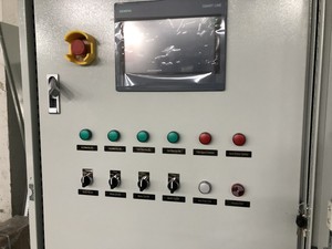 Thông minh 7.5KW <span class=keywords><strong>VFD</strong></span> tủ điều khiển cho máy bơm nước 7.5KW PLC & HMI kim loại & thép áp suất không đổi - Product Image 5