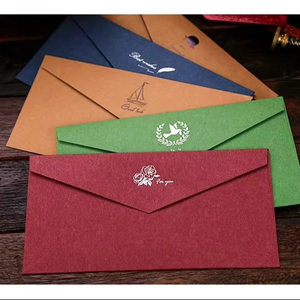 Sang Trọng Tùy Chỉnh Phong Bì Với Logo Các Tông Giấy Phong Bì Cho Lời Mời Cảm Ơn Bạn Thư Thẻ Phong Bì Bộ - Product Image 3