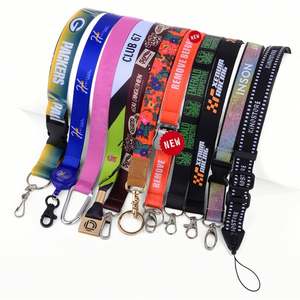Wholesale Cheap Customised Personalized Logo Silk Screen Printing Keyring Airline Aviation Neck Strap Lanyard - Product Image 5