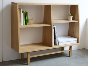 Libreria a Muro in Stile Nordico con Ripiani Regolabili e Design Salvaspazio, Pronta all'Uso, Arredamento Ecologico - Product Image 2
